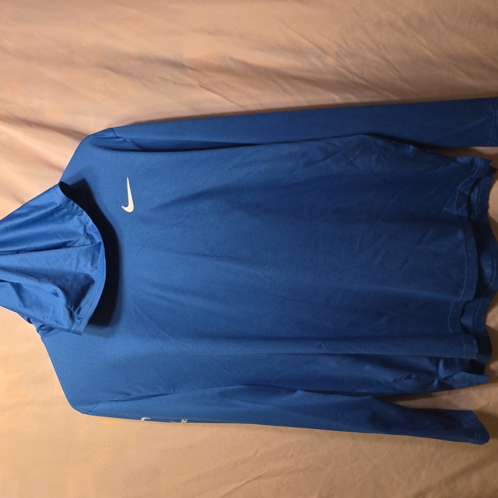 Nike Dri-FIT Blue Pullover Mens Large Long Sleeve (Matt #52)